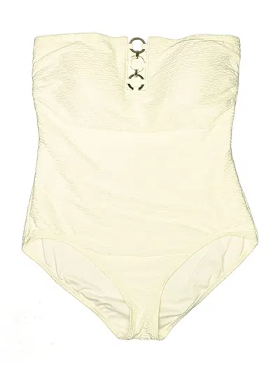 Pre-owned Michael Michael Kors One Piece Swimsuit In Ivory