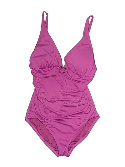 Pre-owned Michael Michael Kors One Piece Swimsuit In Purple