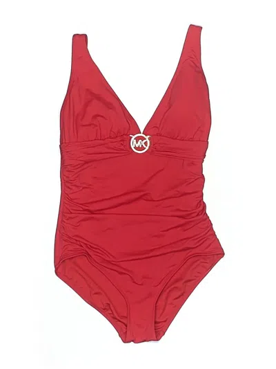 Pre-owned Michael Michael Kors One Piece Swimsuit In Red