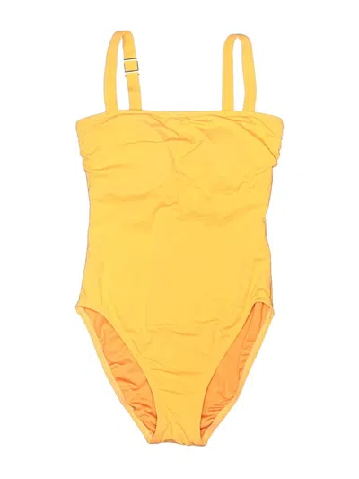 Pre-owned Michael Michael Kors One Piece Swimsuit In Yellow