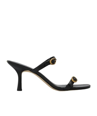 Michael Michael Kors Open-toe High-heeled Sandals In Black