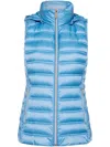 Michael Michael Kors South Pacific Down Hooded Puffer Vest In Blue In Blue