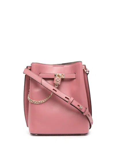 Michael Michael Kors Padlock Detail Shoulder Bag In Pink