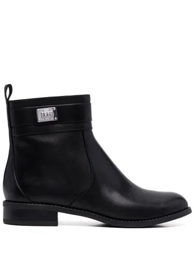 Michael Michael Kors Padma Strap Boots In Black