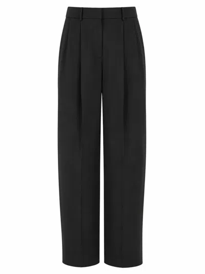 Michael Michael Kors Pantalone A Gamba Ampia In Black