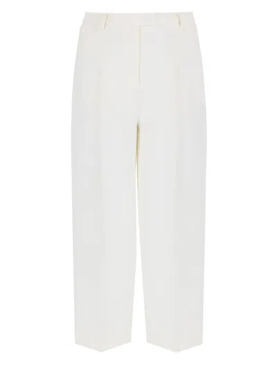 Michael Michael Kors Michael By Michael Kors Chic Wide-leg Trousers For Women In White