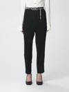 Michael Michael Kors Logo-plaque High-waist Tapered Trousers In Schwarz