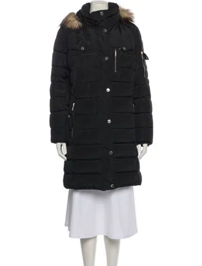 Pre-owned Michael Michael Kors Parka In Black