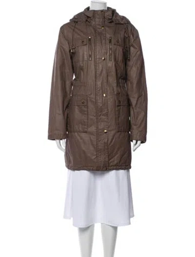 Pre-owned Michael Michael Kors Parka In Brown