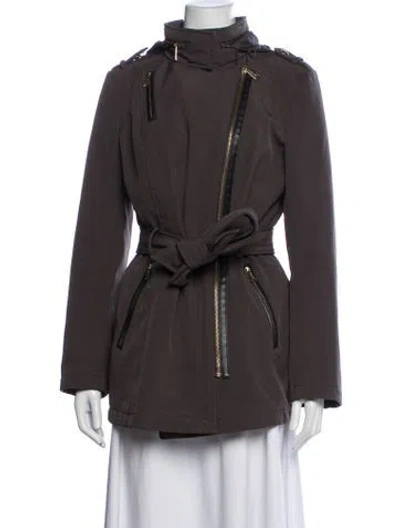 Pre-owned Michael Michael Kors Parka In Brown