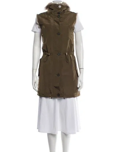 Pre-owned Michael Michael Kors Parka In Green