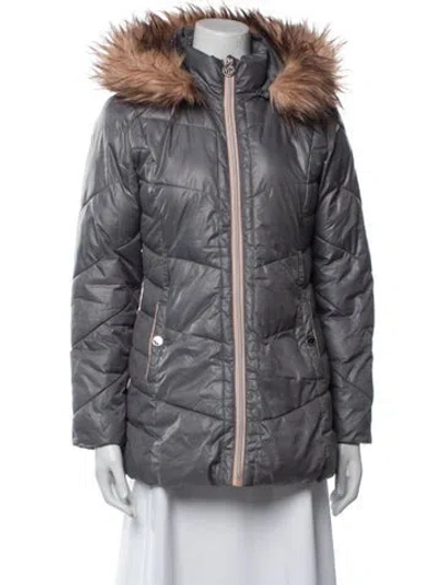 Pre-owned Michael Michael Kors Parka In Neutral