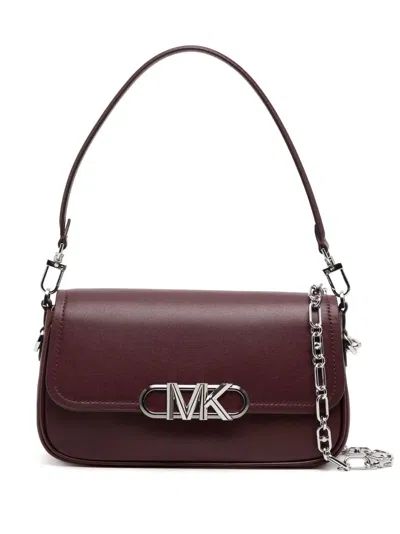 Michael Michael Kors Parker Leather Shoulder Bag In Red
