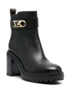 Michael Michael Kors Parker Logo-plaque Boots In Schwarz