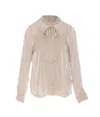 Shop Michael Michael Kors Parole Shirt In Beige