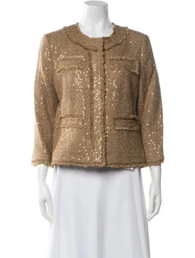 Pre-owned Michael Michael Kors Patterned Jacket In Brown