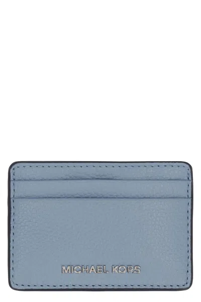 MICHAEL MICHAEL KORS MICHAEL MICHAEL KORS PEBBLED CALFSKIN CARD HOLDER