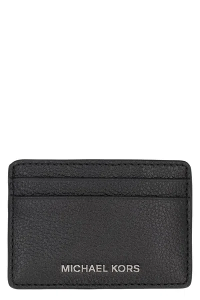 MICHAEL MICHAEL KORS MICHAEL MICHAEL KORS PEBBLED CALFSKIN CARD HOLDER