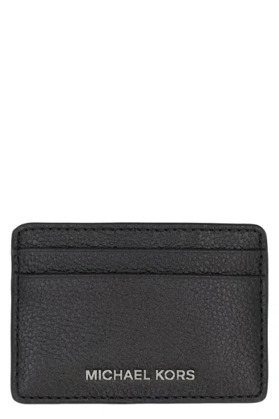 MICHAEL MICHAEL KORS PEBBLED CALFSKIN CARD HOLDER