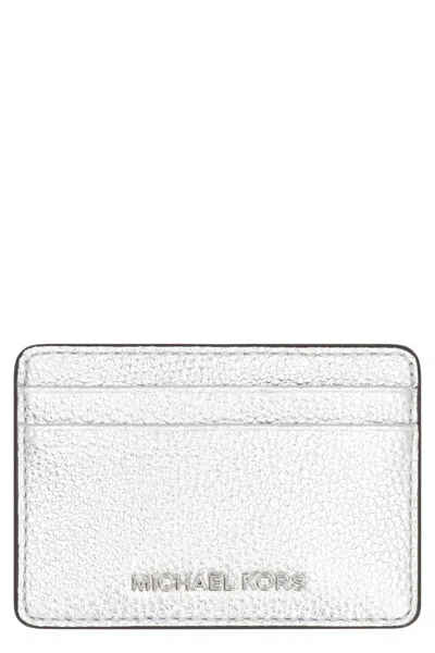MICHAEL MICHAEL KORS PEBBLED CALFSKIN CARD HOLDER