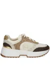 Michael Michael Kors Percy Monogram-pattern Sneakers In Neutrals