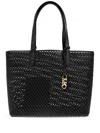 MICHAEL MICHAEL KORS MICHAEL MICHAEL KORS PERFORATED BLACK XL TOTE