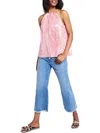Michael Michael Kors Womens Printed Chiffon Halter Top In Multi