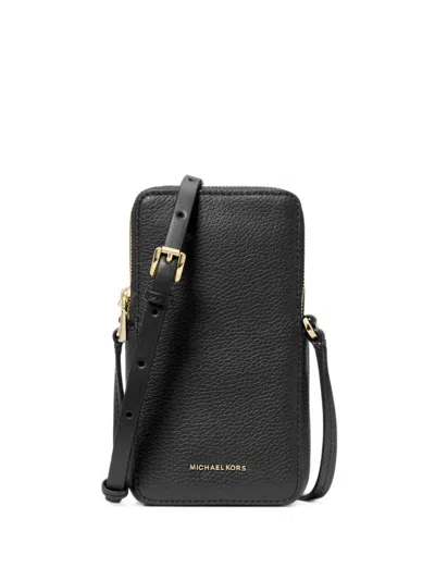 Michael Michael Kors Phone Crossbody Bag Sm Ns Zip Phone Crossbody Bag In Black