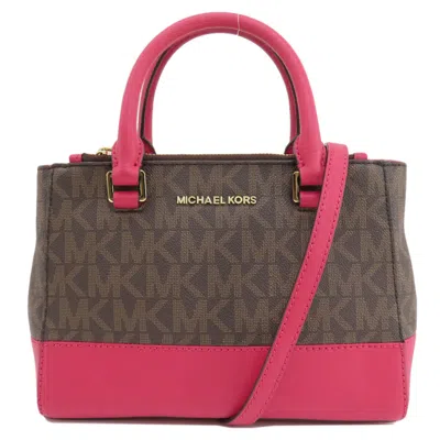 Pre-owned Michael Michael Kors Pink Pvc Handbag () In Multi