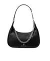Michael Michael Kors Piper Logo Shoulder Bag In Black