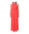 Michael Michael Kors Pleat-detail Wide-leg Jumpsuit In Orange