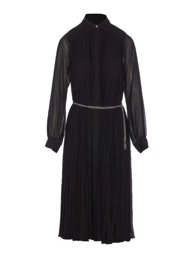 MICHAEL MICHAEL KORS PLEATED SHIRT DRESS
