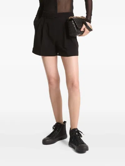 Michael Michael Kors Pleated Shorts In Black