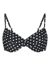 Michael Michael Kors Polka-dot Belted Bikini In Black
