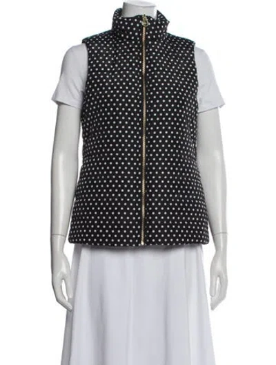 Pre-owned Michael Michael Kors Polka Dot Print Vest In White