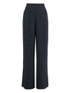 Michael Michael Kors Polka-dot Straight Trousers In Black