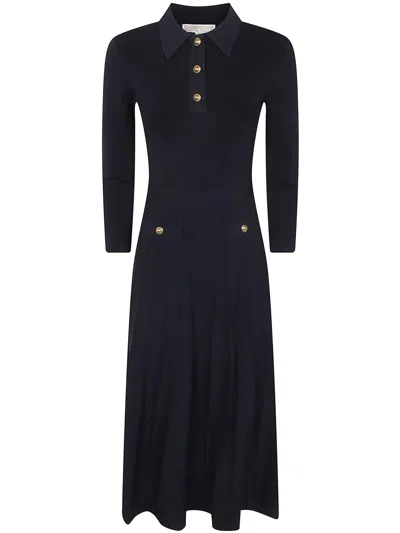 Michael Michael Kors Polo Flare Mini Dress In Blue
