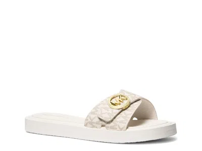 Michael Michael Kors Pool Slide Sandal In Neutral