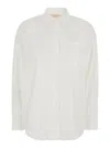 Michael Michael Kors Poplin Btn Dn Bf Shirt In Neutral