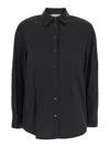 Michael Michael Kors Button-down Pocket Shirt In Black