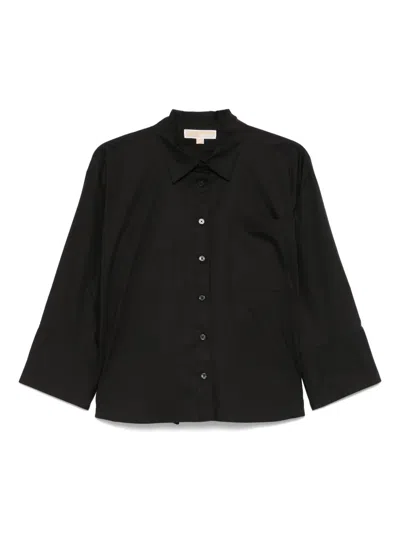 Michael Michael Kors Poplin Shirt In Black