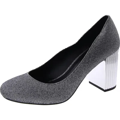 Michael Michael Kors Porter Flexpump Womens Dressy Block Heels In Silver
