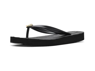 Michael Michael Kors Posie Flip-flops In Black