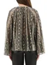 Michael Michael Kors Powder Polyester Shirts In Animal Print