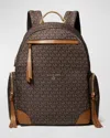 Michael Michael Kors Prescott Large Monogram Backpack In Brn/acorn