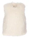 Michael Michael Kors Press-stud Gilet In White