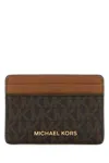 Michael Michael Kors Printed Canvas Card Holder
