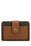 Michael Michael Kors Mk Charm Sm Tab Compact Pckt Wllt-tu Nd Michael By Michael Kors Female