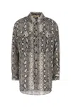 Michael Michael Kors Michael By Michael Kors Printed Cotton Shirt In Gray