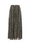 Michael Michael Kors Michael By Michael Kors Printed Crepe Skirt In Green